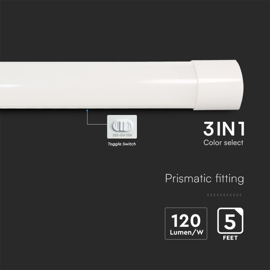 LED fluorescencinis šviestuvas LED/50W/230V 3000/4000/6500K 146 cm