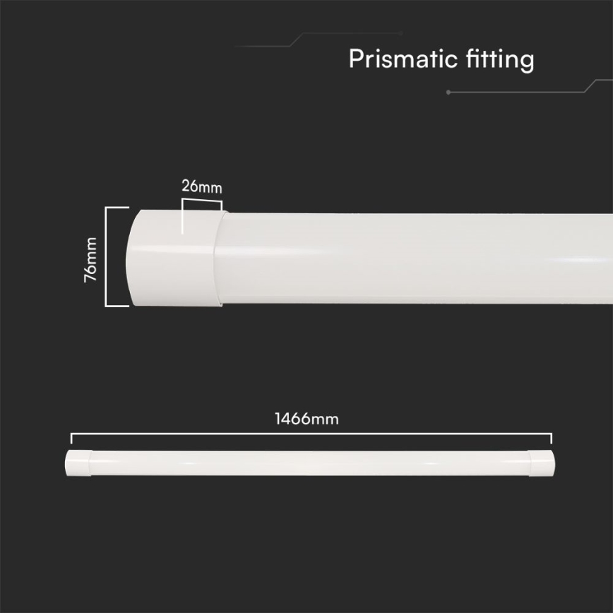 LED fluorescencinis šviestuvas LED/50W/230V 3000/4000/6500K 146 cm