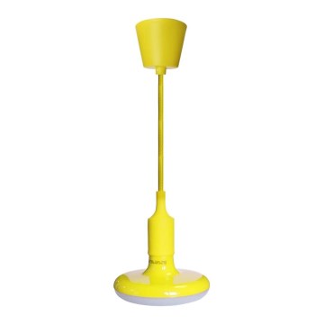 LED šviestuvas ant laido 1xE27/15W/230V 6000K geltona