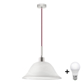 LED šviestuvas ant laido 1xE27/60W/230V balta