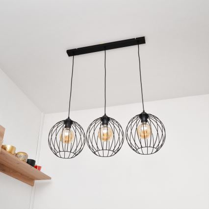 LED šviestuvas ant laido MERCURE 3xE27/15W/230V