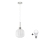 LED šviestuvas ant lyno HARMA 1xE27/60W/230V, 20 cm, matinis chromas/balta