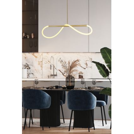 LED šviestuvas ant virvės SUPREME LED/22W/230V 100 cm auksinis