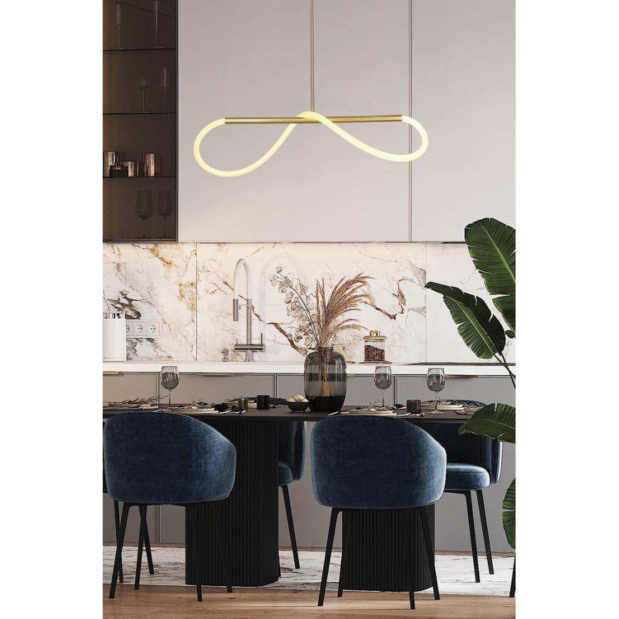 LED šviestuvas ant virvės SUPREME LED/22W/230V 100 cm auksinis