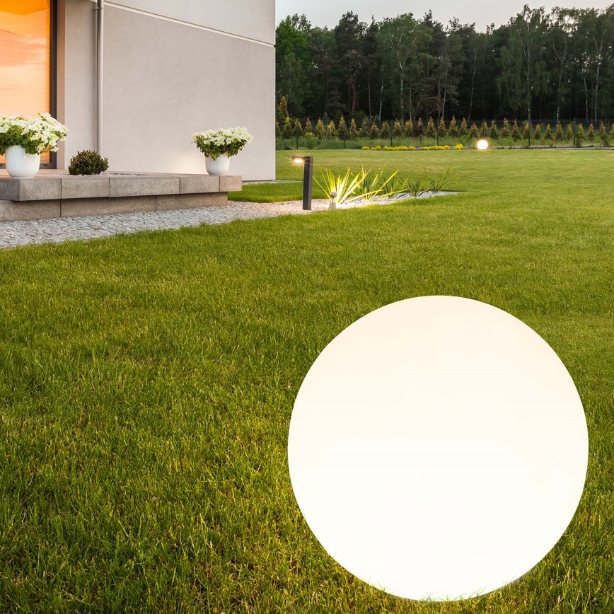 LED šviestuvas, įkraunamas saulės energija BALL LED/3,7V 2000 mAh diametras 50 cm IP65 balta