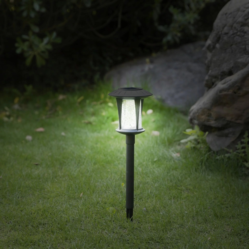 LED šviestuvas, įkraunamas saulės energija BOLTON LED/1,2V IP44 juoda