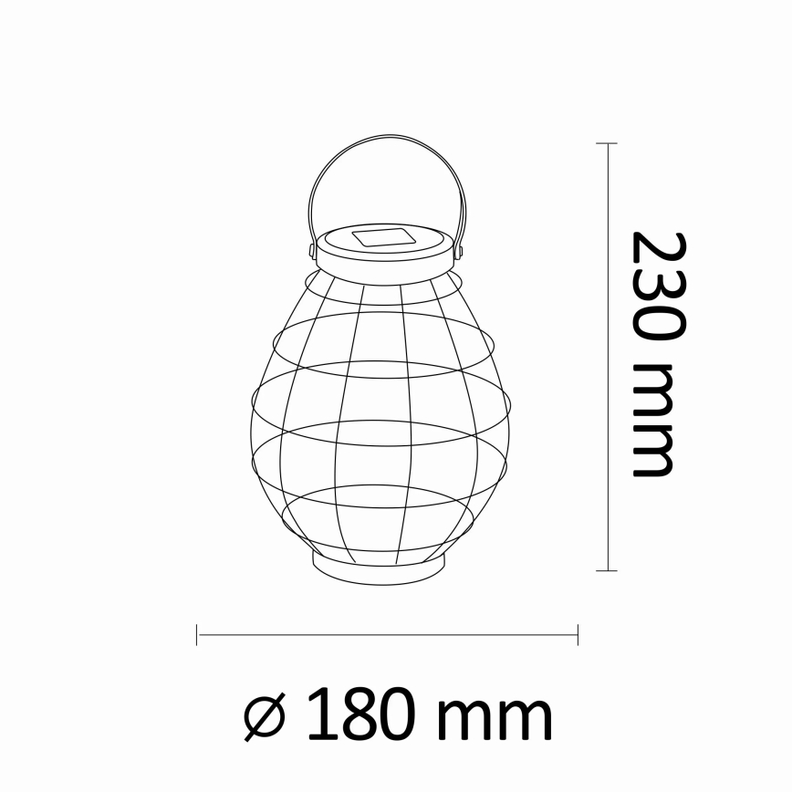 LED šviestuvas, įkraunamas saulės energija KOGE LED/1,2V 300 mAh IP44
