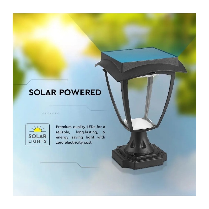 LED šviestuvas, įkraunamas saulės energija LED/2W/3,7V 3000/6000K IP65