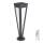 LED šviestuvas, įkraunamas saulės energija LED/2W/3,7V IP65 3000K 2600 mAh juoda + nuotolinio valdymo pultas