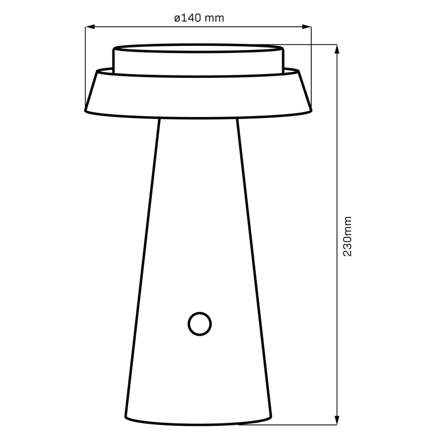LED šviesos reguliavimas jutiklinė saulės lempa MARAKESZ LED/3,7V USB 3600 mAh 1800/2700/3000K IP54 pilka