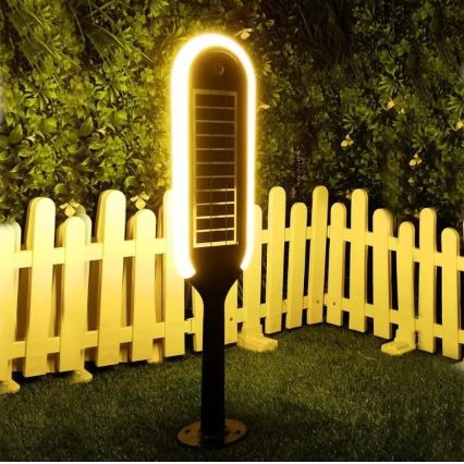 LED šviestuvas, įkraunamas saulės energija su jutikliu BOLLARD LED/5W/5,5V 70 cm 3000K IP65 2000 mAh