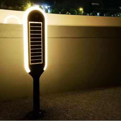 LED šviestuvas, įkraunamas saulės energija su jutikliu BOLLARD LED/5W/5,5V 70 cm 4000K IP65 2000 mAh