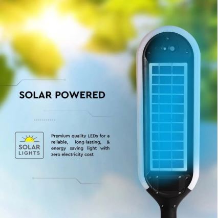 LED šviestuvas, įkraunamas saulės energija su jutikliu BOLLARD LED/5W/5,5V 70 cm 4000K IP65 2000 mAh