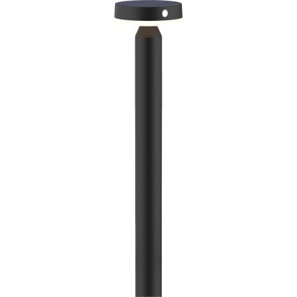 LED šviestuvas, įkraunamas saulės energija su jutikliu GWINEA LED/4,5W/3,7V 2000 mAh 50 cm IP44 juoda
