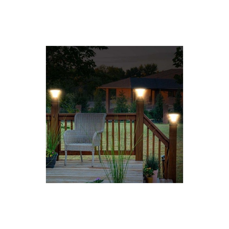 LED šviestuvas, įkraunamas saulės energija su jutikliu LED/15W/3,2V 4000K/6000K IP65 6000 mAh