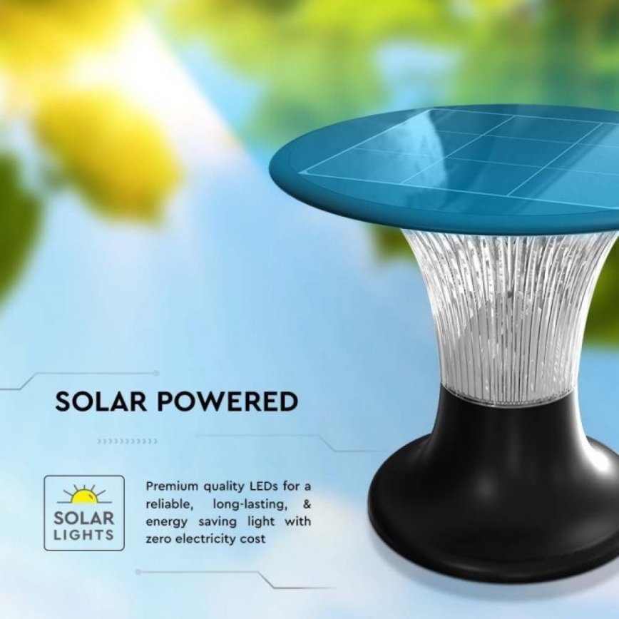 LED šviestuvas, įkraunamas saulės energija su jutikliu LED/15W/3,2V 4000K/6000K IP65 6000 mAh