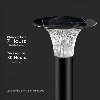 LED šviestuvas, įkraunamas saulės energija su jutikliu LED/15W/3,2V 4000K/6000K IP65 6000 mAh