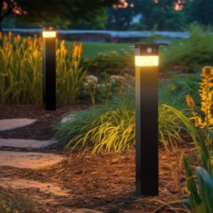 LED šviestuvas, įkraunamas saulės energija su jutikliu LED/2,5W/3,7V IP54 3000K 2200 mAh