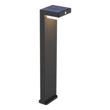 LED šviestuvas, įkraunamas saulės energija su jutikliu MALI LED/4,5W/3,7V 2000 mAh IP44 juoda