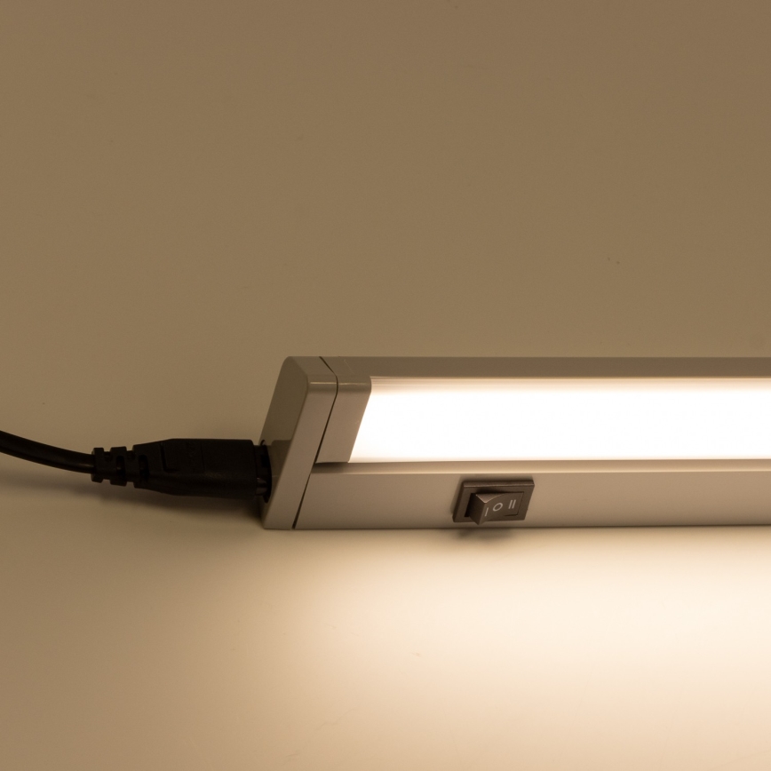 LED šviestuvas po spintelės LED/7,5W/230V 2700/4000K pilkas