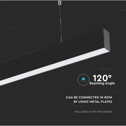 LED šviestuvas ant laido SAMSUNG CHIP LED/40W/230V 4000K juodas