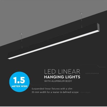 LED šviestuvas ant laido SAMSUNG CHIP LED/40W/230V 4000K juodas
