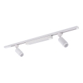 LED Šviestuvas su TRACER 2xGU10/10W/230V + LED/20W 1 m balta