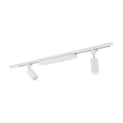 LED Šviestuvas su TRACER 2xGU10/10W/230V + LED/20W 1 m balta