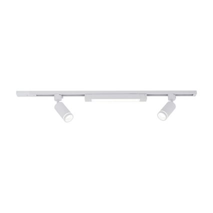 LED Šviestuvas su TRACER 2xGU10/10W/230V + LED/20W 1 m balta