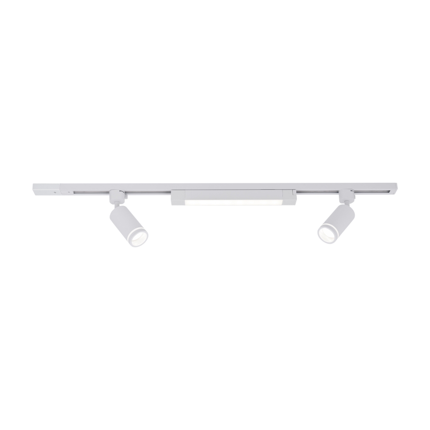 LED Šviestuvas su TRACER 2xGU10/10W/230V + LED/20W 1 m balta