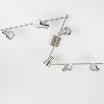 LED taškinis šviestuvas 6xE14/5W/230V, matinis chromas