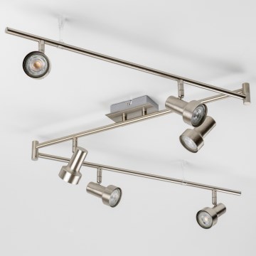 LED taškinis šviestuvas 6xGU10/4,7W/230V matinis chromas