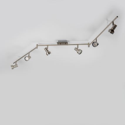 LED taškinis šviestuvas 6xGU10/4,7W/230V matinis chromas