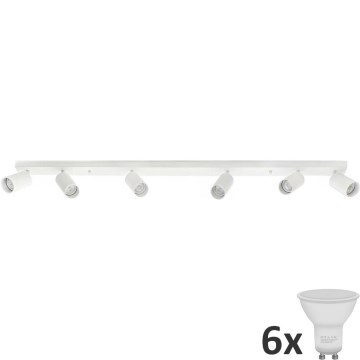 LED taškinis šviestuvas ANGIE 6xGU10/6W/230V baltas