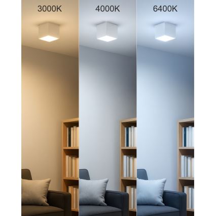 LED taškinis šviestuvas LED/5W/230V 3000/4000/6400K 7,5x7,5 cm balta