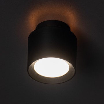 LED taškinis šviestuvas SONOR LED/6W/230V 3000/4000/5700K + LED/1,5W 2200K Ø 9 cm juodas