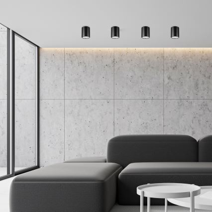 LED taškinis šviestuvas TACO 1xE27/15W/230V juodas