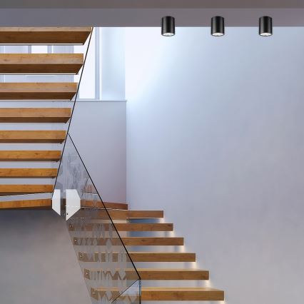 LED taškinis šviestuvas TACO 1xE27/15W/230V juodas