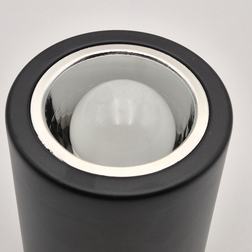 LED taškinis šviestuvas TACO 1xE27/15W/230V juodas