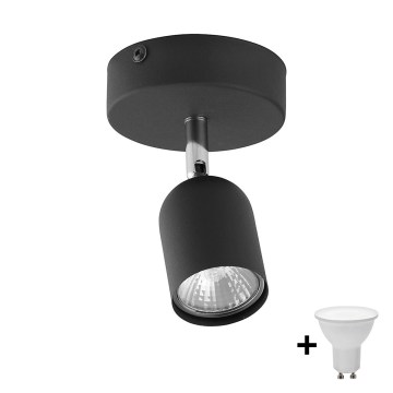 LED taškinis šviestuvas TOP 1xGU10/10W/230V juodas