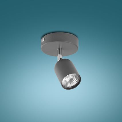 LED taškinis šviestuvas TOP 1xGU10/10W/230V pilkas