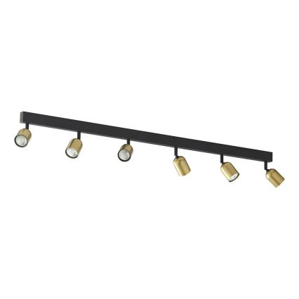 LED taškinis šviestuvas TOP 6xGU10/10W/230V auksinis/juodas
