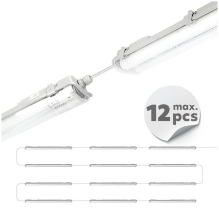 LED Techninis fluorescencinis šviestuvas T8 2xG13/18W/230V 5000K IP65 127 cm