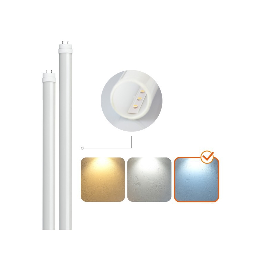 LED techninis fluorescencinis šviestuvas T8 2xG13/18W/230V 6500K IP65 127 cm