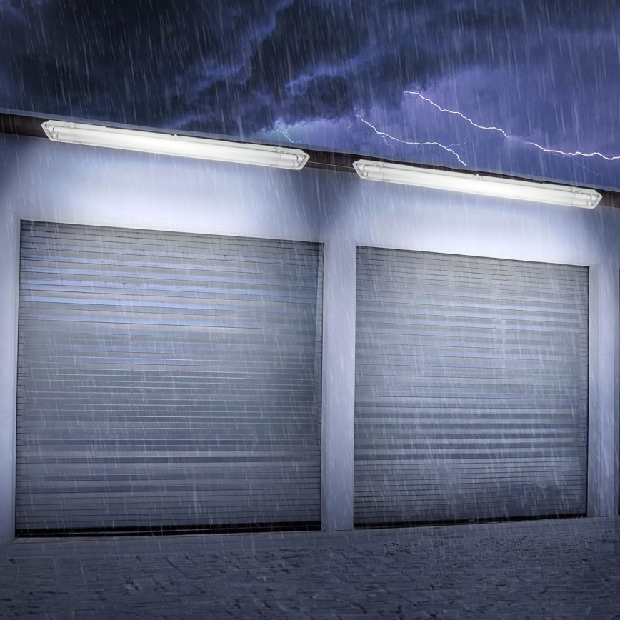 LED techninis fluorescencinis šviestuvas T8 2xG13/20W/230V 6500K 120 cm IP65 baltas