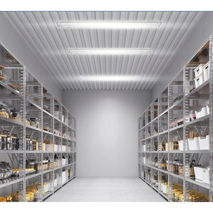 LED techninis fluorescencinis šviestuvas T8 2xG13/20W/230V 6500K 120 cm IP65 baltas