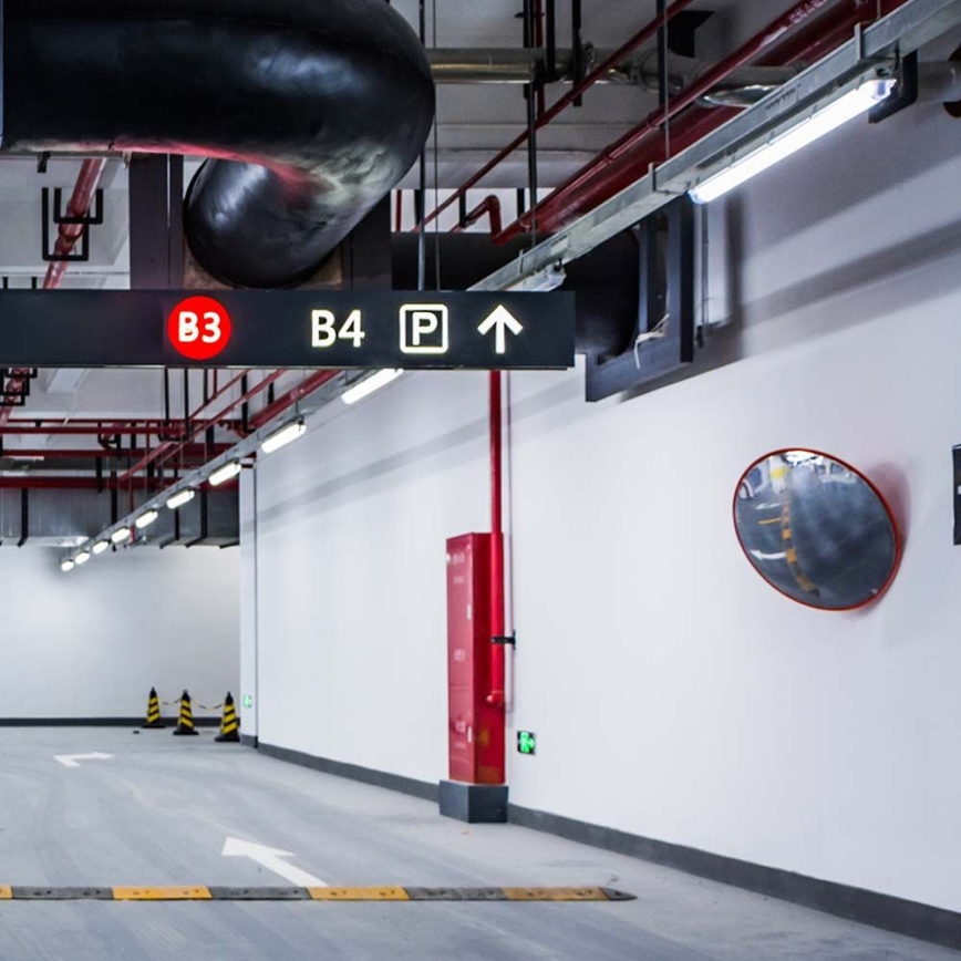 LED techninis fluorescencinis šviestuvas su judesio ir sutemų jutikliu LED/48W/230V IP65 6500K 150 cm