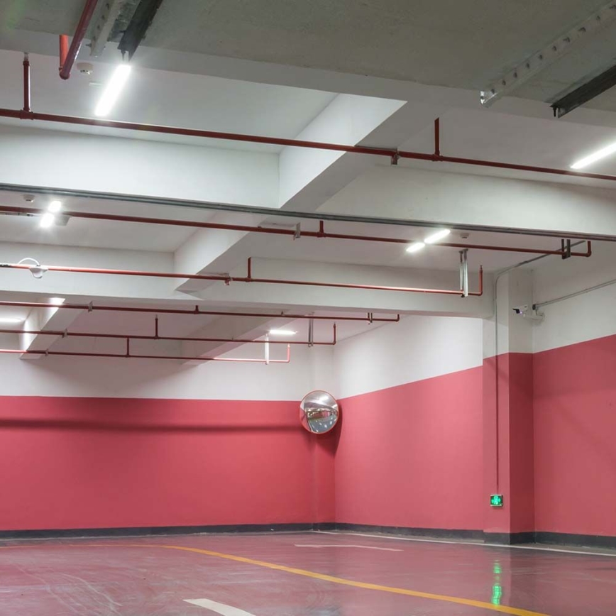 LED techninis fluorescencinis šviestuvas su judesio ir sutemų jutikliu LED/48W/230V IP65 6500K 150 cm