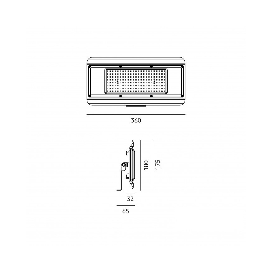 LED techninis šviestuvas 4 viename MULTILUXO LED/150W/230V 4000K IP65 36 cm