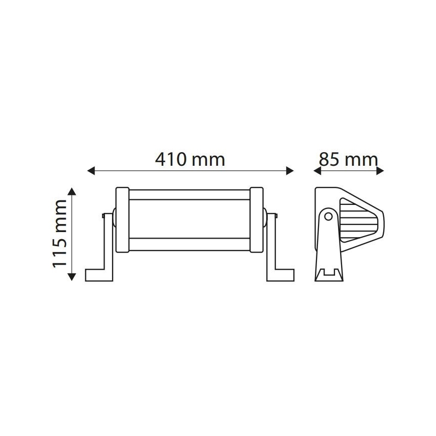 LED techninis šviestuvas EPISTAR 24xLED/72W/10-30V IP67 6,000K